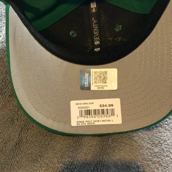 Notre Dame Fighting Irish Green New Era Baseball Cap One Size Fits Most NWD - Picture 8 of 11